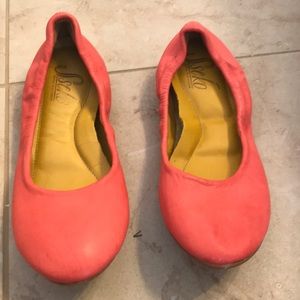 Sseko coral flats. Size 6. Worn one time on a trip